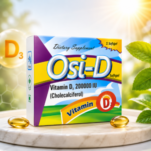 Osi-D Vitamin D3 200,000 IU Softgel – High-Strength Vitamin D Supplement